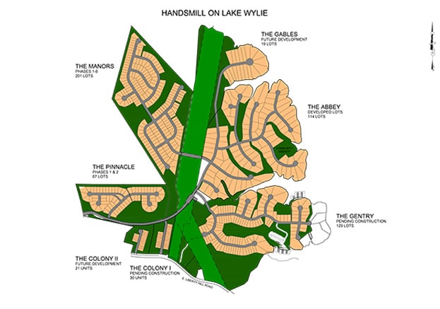 Handsmill site plan lake wylie