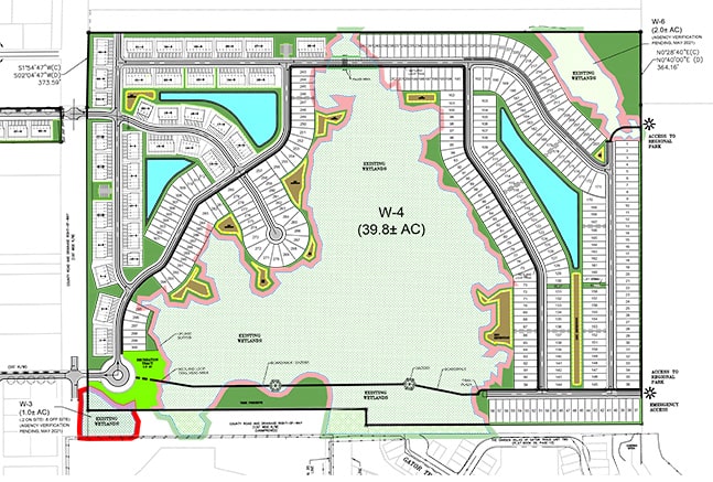 site plan of savannah lakes